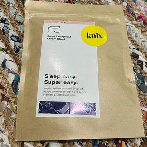 Brand NEW Knix Super Leakproof Dream Short in EXCLUSIVE Violet Magnolia Size L